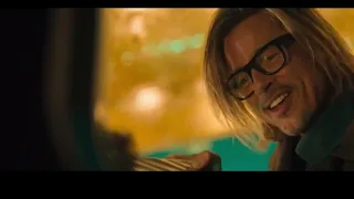 Bullet Train : Fight Scene - Brad Pitt (Ladybug) vs Bad Bunny (The Wolf) | HD