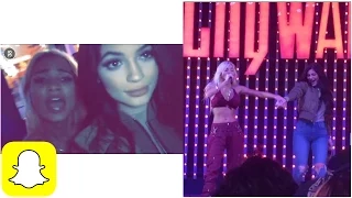 NEW Kylie Snapchat w/ Pia Mia at Universal CityWalk