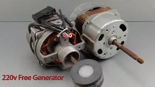 how to make free energy generator 220v forever with fan motor