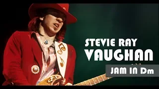 Stevie Ray Vaughan Style Slow Minor Blues Backing Track Jam in Dm