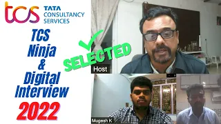 TCS Interview 2022 | TCS NINJA & DIGITAL Interview 2022 | TCS Interview for freshers 2022