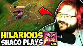PINK WARD CRIES IN LAUGHTER AFTER THIS... (HILARIOUS SHACO PLAYS) - Full Game #52 (Pre 13.10)