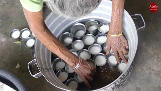 Grandma Making Glass Idli || Idli Making in Glass