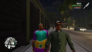 GTA San Andreas Definitive Edition (PC) - Tposing Ryder NPC after Home Invasion - Stealth Kill