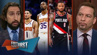 Bucks title favorites with Dame and Giannis duo & pressure on KD, Suns? | NBA | FIRST THINGS FIRST