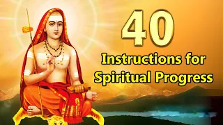 40 Instructions for Spiritual Progress by Adi Shankaracharya | Pravrajika Divyanandaprana