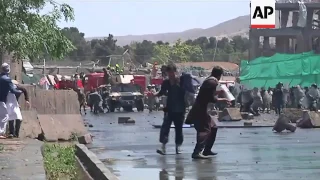 Tension at Kabul protest over deadly explosion