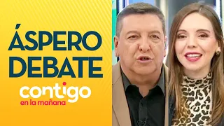 "ESO NO ESTABA EN EL TEXTO": El áspero debate de JC Rodríguez y Camila Flores - Contigo en La Mañana