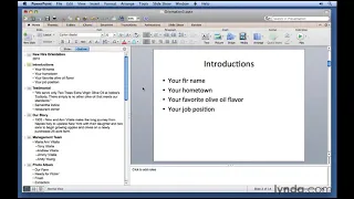 PowerPoint Tutorial - Getting started with the Outline mode