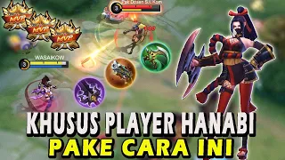 TIPS JAGO HANABI TERBARU❗BUILD EMBLEM DAN ITEM TERSAKIT HANABI❗GAMEPLAY HANABI-MOBILE LEGENDS #mlbb