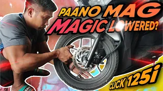 Paano Mag Magic Lowered Sa Click 125i - Basic Tutorial - Pwede Sa Lahat ng mga Mutor - Full Process💯