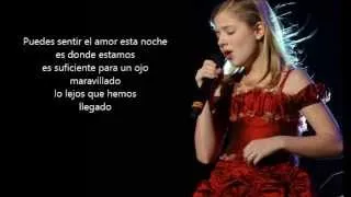 Jackie Evancho "Can you feel the love tonight" subtitulada