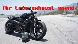 Two brothers racing exhaust sound (flyby) for 2022 Harley Davidson Sportster s