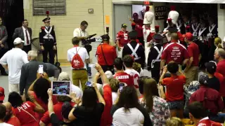 Ohio State Marching Band Band Enters Skull Session Floor 9 10 2016 OSU vs Tulsa