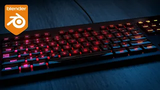 How to Create an RGB Keyboard in Blender in 10 Min!