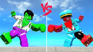 The Ultimate LEGO Hulk Transformation Battle: Red Hulk vs. Green Hulk - Who Transforms Best?