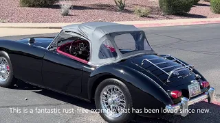 1962 MGA Mark II 1600 Roadster, 42k Miles, Two Families from New, Restored as Needed!