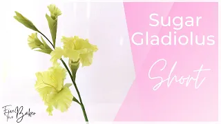 Sugar Gladiolus Demo ⎸Making a Gumpaste Gladiola Sneak Peak ⎸#Youtubeshorts #shorts