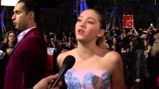 The Hunger Games: Catching Fire: Willow Shields "Primrose Everdeen" Los Angeles Premiere Interview