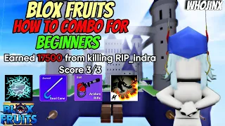 How to Combo in Blox Fruits Correctly || The Secrets of Blox Fruits Combos || NOOB TO PRO PLAYER