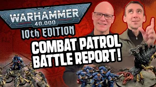 The first WARHAMMER 40,000 10th Edition Combat Patrol Battle Report!