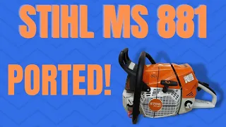 Stihl ms 881 Ported!! Dyno #chainsaw #horsepower