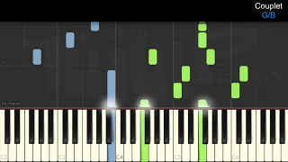 Jacques Brel - La chanson des vieux amants (Piano médium)