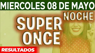 Resultado del sorteo Super Once Noche del Miércoles 8 de Mayo del 2024