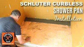 Curbless Shower Pan Installation: Schluter Curbless Shower (Part 3)