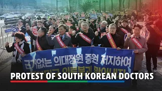 South Korean doctors march to protest medical school quotas | ABS-CBN News