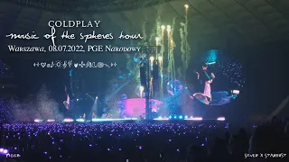 Music of The Spheres - Coldplay live koncert HD | 08.07.2022 Warszawa PGE Narodowy