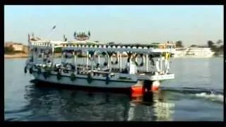 SUNSET FELUCCA CRUISE ON THE NILE, LUXOR, EGYPT.