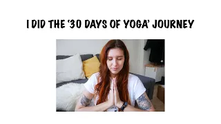 review of '30 days of yoga' journey with Yoga With Adriene