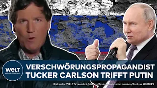 FEIERT SCOOP: Ex-Fox-News-Moderator Tucker Carlson kündigt Interview mit Putin an