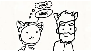 when your friend can’t say “wolf” - Dreamwastaken, GeorgeNotFound, Good Mythical Morning animation