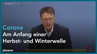 Pressekonferenz mit Gesundheitsminister Lauterbach und RKI-Chef Wieler