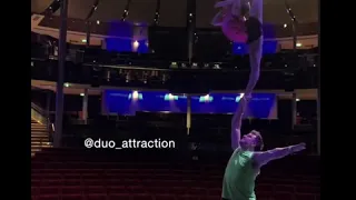 Duo Performs Amazing Acrobatic Tricks on Stage - 1136683