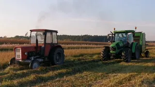 Zbiór trawy Deutz fahr 5110g GS 113 km John deere 580