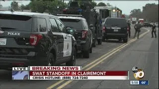 SWAT standoff underway in Clairemont