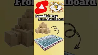 How to Make Tray from Cardboard | बेकार गत्ते से बनाये सुन्दर ट्रे | DIY Tray |