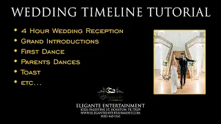 Wedding Program or Itinerary Tutorial - DJ's Entertainment Perspective