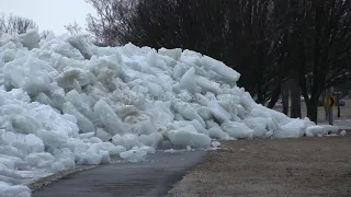 Historic Great Lakes Windstorm & Lake Erie Ice Shove - Full Vid - 02/24/2019