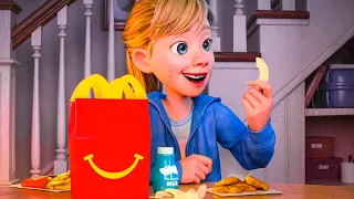 INSIDE OUT 2 “Riley Loves Chicken Nuggets” New Clip (2024) Pixar