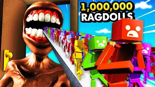 SCP-303 THE DOORMAN vs 1,000,000 RAGDOLLS (Fun With Ragdolls Funny Gameplay)