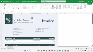 How to Create Invoice Bill in Excel