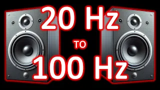 20 Hz TO 100 Hz (🔊ULTRA BASS TEST)