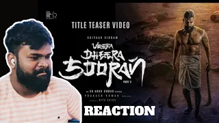 Veera Dheera Sooran - Title Teaser REACTION | Chiyaan Vikram | S.U. Arunkumar | G.V. Prakash Kumar