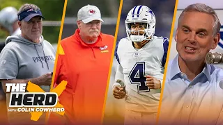 Dak Prescott is not under huge pressure, Andy Reid the GOAT coach over Belichick? | NFL | THE HERD