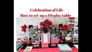 Celebration of Life Ideas / How to set-up a table for Memorial Service / Memory board Ideas