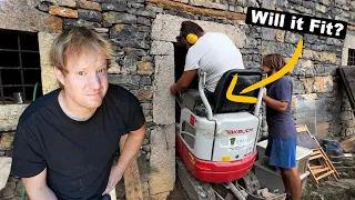 We Bring an Excavator INSIDE Our House | Building Our Home In the Mountains